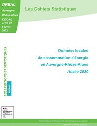 Données locales de consommation d'énergie en Auvergne-Rhône-Alpes - Année 2020 | DIRECTION REGIONALE DE L'ENVIRONNEMENT, DE L'AMENAGEMENT ET DU LOGEMENT AUVERGNE-RHÔNE-ALPES. CIDDAE