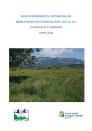Suivis scientifiques du site Nature S08 Zones humides du lac du Bourget, sud du lac et marais de Chautagne - Année 2020 | Conservatoire d'espaces naturels de Savoie