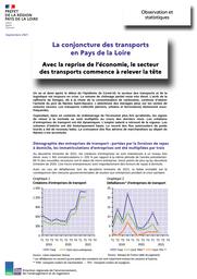 La conjoncture des transports en Pays de la Loire - Avec la reprise de l’économie, le secteur des transports commence à relever la tête | DOUILLARD Denis