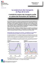 La conjoncture des transports en Pays de la Loire - L’activité du secteur des transports oscille au rythme des fluctuations de l’épidémie | DOUILLARD Denis