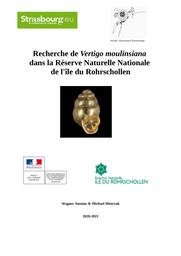 Recherche de Vertigo Moulinsiana dans la réserve Naturelle Nationale de l'Ile de Rokrschollen | WAGNER Antoine