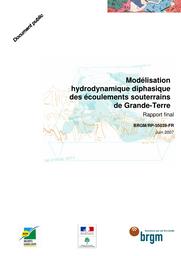 Modélisation hydrodynamique diphasique des écoulements souterrains de Grande-Terre | V. HAMM