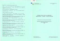 Cours d'eau de la région Provence-Alpes-Côte-d'Azur : diagnostic de la situation écologique : réhabilitation de la vocation piscicole (zones prioritaires) 1989 | AGENCE DE L'EAU RHONE MEDITERRANEE CORSE