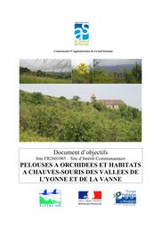 Document d'objectifs du site Natura 2000 "Pelouses à orchidées et habitats à chauve-souris des vallées de l'Yonne et de la Vanne" | PERETTI Nicolas