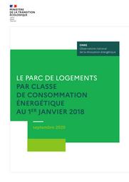Le parc de logements par classe de consommation énergétique au 1er janvier 2018 | MERLY ALPA Thomas