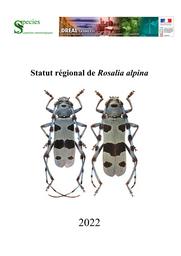 Statut régional de Rosalia alpina | DIRECTION REGIONALE DE L'ENVIRONNEMENT, DE L'AMENAGEMENT ET DU LOGEMENT GRAND-EST