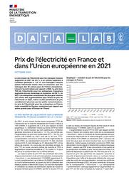 Prix de l'électricité en France et dans l'Union européenne en 2021 | LAVERTU Jacques