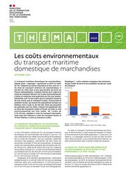 Les coûts environnementaux du transport maritime domestique de marchandises | ROUCHAUD Didier