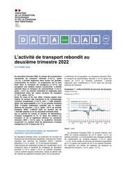 Conjoncture des transports. L’activité de transport rebondit au deuxième trimestre 2022 | COLUSSI Carlo