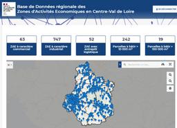 Base de données régionale des Zones d'Activités Economiques en Centre-Val de Loire | DIRECTION REGIONALE DE L'ENVIRONNEMENT, DE L'AMENAGEMENT ET DU LOGEMENT CENTRE-VAL DE LOIRE