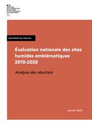 Évaluation nationale des sites humides emblématiques 2010-2020. Analyse des résultats | CERISIER-AUGER Alexis