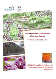 Plan de gestion du site classé du Mont Saint Quentin - Feuille de route 2016-2017 | DIRECTION REGIONALE DE L'ENVIRONNEMENT, DE L'AMENAGEMENT ET DU LOGEMENT LORRAINE. Auteur