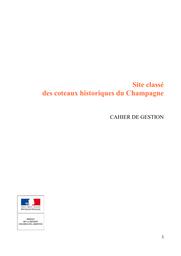Site classé des Coteaux historiques du Champagne - Cahier de gestion | DREAL CHAMPAGNE ARDENNE
