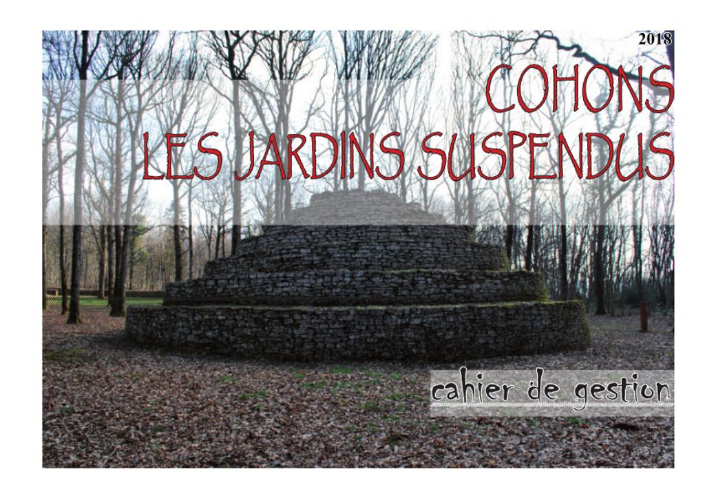 COHONS Les jardins suspendus - Cahier de gestion | 