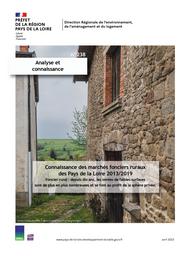 Connaissance des marchés fonciers ruraux des Pays de la Loire - synthèse de l'étude Safer | LE BOURHIS Gwenaëlle