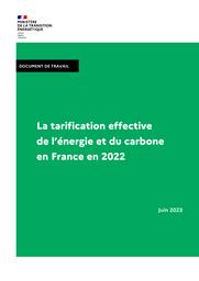 La tarification effective de l'énergie et du carbone en France en 2022 | CANCE Raphaël