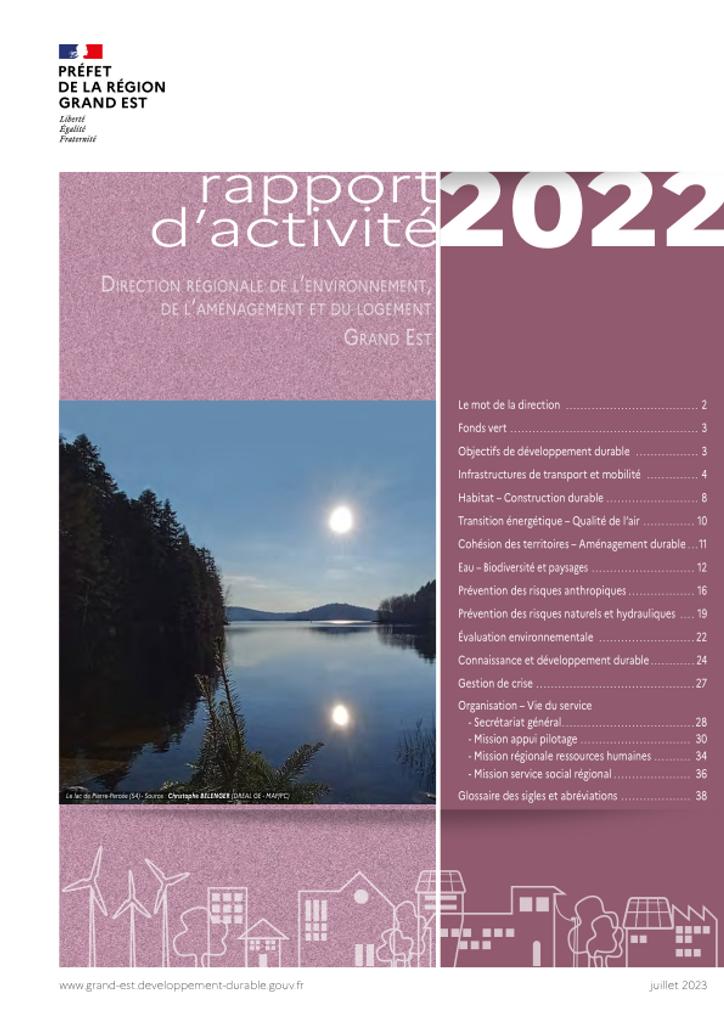 Rapport d'activité 2022 - DREAL Grand Est | 