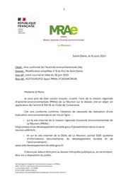 Modification simplifiéee n°8 du PLU (décision de la MRAe de La Réunion après examen au cas par cas) - Commune de Saint-Denis | MISSION REGIONALE D'AUTORITE ENVIRONNEMENTALE LA REUNION. Autorité environnementale