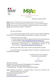 Révision du plan de prévention des risques naturels (décision de la MRAe de La Réunion après examen au cas par cas) - Commune de Saint-Philippe | MISSION REGIONALE D'AUTORITE ENVIRONNEMENTALE LA REUNION. Autorité environnementale