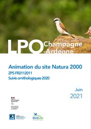 Animation du site Natura 2000 ZPS FR21120011 Suivi ornithologique | DOISY Sonia - DREAL Grand Est (pilotage)