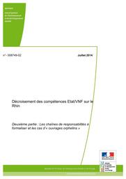 Décroissement des compétences Etat/VNF sur le Rhin - Deuxième partie : Les chaînes de responsabilités à formaliser et les cas "d'ouvrages orphelins" | 