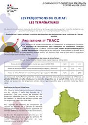 Les projections du climat : les températures | DIRECTION REGIONALE DE L'ENVIRONNEMENT, DE L'AMENAGEMENT ET DU LOGEMENT CENTRE-VAL DE LOIRE